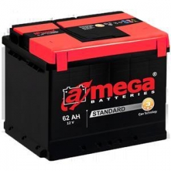 Car battery - A-Mega Standart 62Ah, 560A, 12V ― AUTOERA.LV