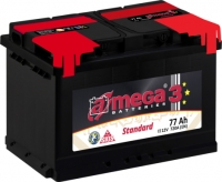Авто аккумулятор A-MEGA Standart 77Ah, 720A, 12В
