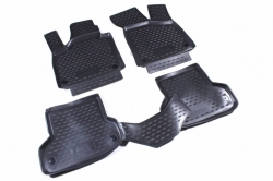 3D Rubber floor mat  set  Audi Q3 (2015-2022) with edges  ― AUTOERA.LV
