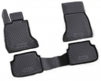 Rubber floor mat  set   BMW 7-serie F01/F02 (2007-2015) with edges 