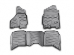 3D Rubber floor mats set for Dodge RAM 1500/2500/3500 CABIN CREW (2002-2012)  ― AUTOERA.LV