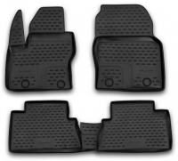 3D Rubber floor mat  set Ford C-MAX (2010-2018) with edges