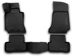 Rubber floor mat set Mercedes-Benz C-class W205 (2014-2021)  ― AUTOERA.LV