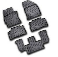Rubber floor mat  set  Toyota Verso (2009-2016) with edges 