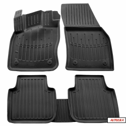 Gumijas salona paklāji priekš VW Tiguan Allspace (2017-2025)  ― AUTOERA.LV