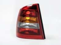 Rear tail light Opel Astra G (1998-2004), left side / smoked