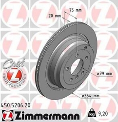 Aizmugurējais bremžu disks - ZIMMERMANN ― AUTOERA.LV