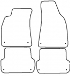 К-т тканевых ковриков Seat Exeo (2009-2013) ― AUTOERA.LV