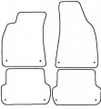 К-т тканевых ковриков Seat Exeo (2009-2013)