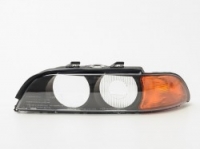 Headlamp glass for BMW 5-serie E39 (1996-2000), left 