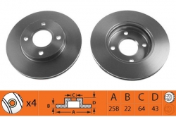 Priekšējais bremžu disks - K27 AUTOPARTS ― AUTOERA.LV