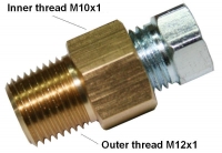 Adapter from M10X1 to M12X1