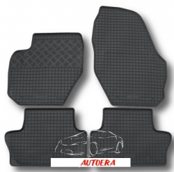 Rubber floor mats set for Volvo XC60 (2008-2017) ― AUTOERA.LV