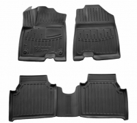 Gumijas salona paklāji priekš KIA Niro EV (2018-2022) vanniņas