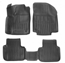 Gumijas paklāju komplekts no Volkswagen Atlas (2017-2025), vanniņas 