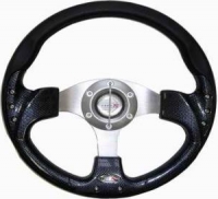 Sport steering wheel, carbon/black