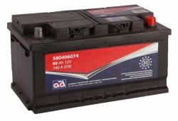 Car battery - AD 80Ah 740A, 12V ― AUTOERA.LV
