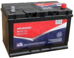 Car battery -  AD 95Ah 830A, 12V (-/+) ― AUTOERA.LV