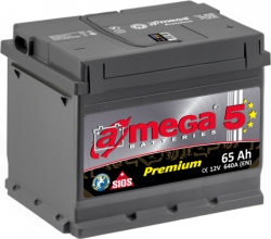 Авто аккумулятор  A-Mega Premium 65A, 640A ― AUTOERA.LV