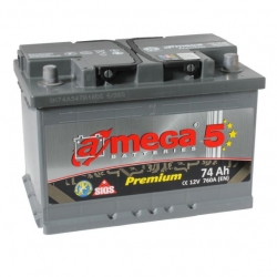 Car battery - A-MEGA PREMIUM 74Ah, 760A, 12V ― AUTOERA.LV