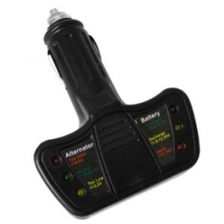 LED Car Battery Tester and Alternator Tester - Fits 12V Cigarette Lighter ― AUTOERA.LV