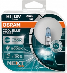 Headlamp bulbs set - OSRAM H1 COOL BLUE INTENSE 55W, 12V ― AUTOERA.LV