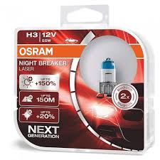 К-т лампочек для противотуманок  - OSRAM NIGHT BRAKER H3 55W (+150%), 12В ― AUTOERA.LV