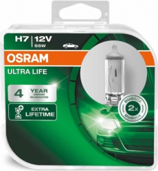 К-т ламп головного света - OSRAM ULTRA LIFE H7 55W, 12В ― AUTOERA.LV