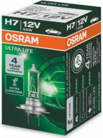 Лампочка головного света - OSRAM ULTRA LIFE H7 55W, 12В