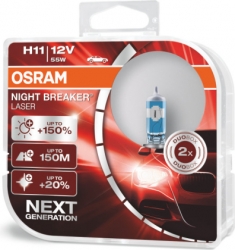 Headlamp Bulbs - OSRAM H11 Night Braker Laser (+150%), 55W,12V ― AUTOERA.LV