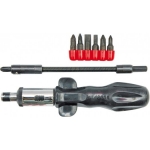 Elastig screwdrivers with adapter set, 7pcs. ― AUTOERA.LV