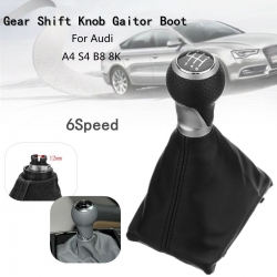 Gear shaft leather with shift knobAUDI A4 B6 (2001-2008) /A4 B7 (2004-2008) ― AUTOERA.LV