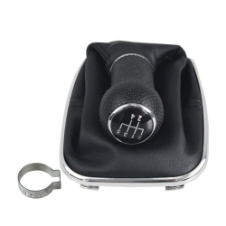 Gear shaft leather with shift knob VW Golf IV/Polo / Lupo/New Beetle (1999-2005) / with chrome ― AUTOERA.LV