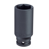 Six-point 1/2" Drive Impact Sockets, extended, 21mm