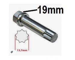 Wheel nut wrench 19mm (10 sides, stars) ― AUTOERA.LV