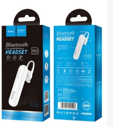 Беспроводная Bluetooth Headset - HOCO Model E36, белая ― AUTOERA.LV