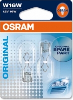 2шт х Лампочка габаритная/поворотника - OSRAM W16W, 12V (15.7x38mm)