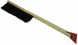 Wood brush with plast.scrapper,  45cm ― AUTOERA.LV
