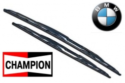 CHAMPION logu slotiņu kompl. BMW 5-serija E39 (1997-2003), 55+65cm/22"+26" ― AUTOERA.LV