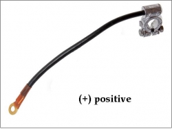 Battery cable with clamp 16MM2 PLUSS(+), 50cm ― AUTOERA.LV