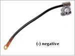 Battery cable with clamp 25MM2 NEGATIVE(-), 30cm ― AUTOERA.LV