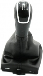 Gear shaft leather with shift knob AUDI A4 B8  (2007-2011); A5 (2008-2011) ; A6 C6;  Q5 (2008-2013);  ― AUTOERA.LV