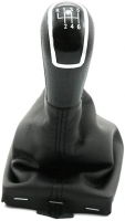 Gear shaft leather with shift knob AUDI A4 B8  (2007-2011); A5 (2008-2011) ; A6 C6;  Q5 (2008-2013); 