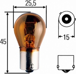 Sidelamp bulb 12V, 21W  ― AUTOERA.LV