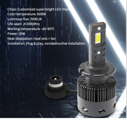 LED xenon  bulb set D2S/D2R 35W, 6000K   ― AUTOERA.LV