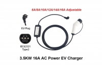 MOBILE EV CHARGER 3.5KW 16A