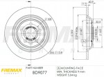 Aizmugurējais bremžu disks - FREMAX, kreis=lab.puse ― AUTOERA.LV