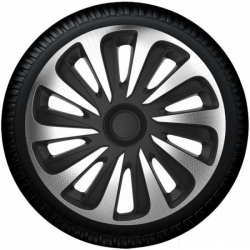 К-т колпаков - Caliber Carbon Silver-Black, 16" ― AUTOERA.LV