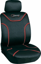 Poliester car seat cover "Classic", black/red  ― AUTOERA.LV