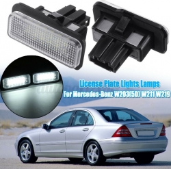 2pcs x LED number plate light holder Mercedes-Benz W211/ C-class C203/CLS / CLK (2004-2011) (CANBUS)  ― AUTOERA.LV